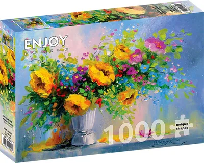 Immagine prodotto di Puzzle 1000 pezzi Enjoy – Bouquet con fiori gialli