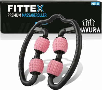 Immagine prodotto di FITTEX 4in1 massaggiatore muscolare fascia roller con impugnatura