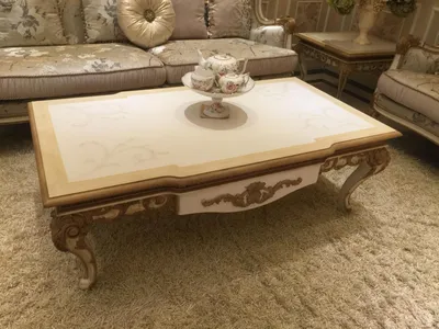 Produktbild von Edler Designer Klassischer Couchtisch Beistelltisch Glas Sofa Wohnzimmer Tisch
