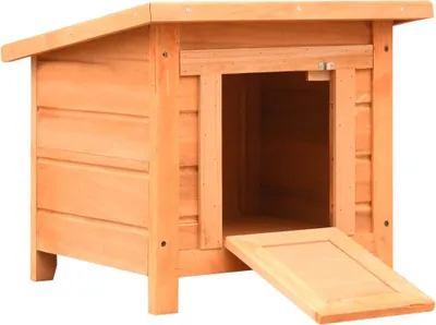 Obrázek produktu pro Domeček pro kočky 50 x 46 x 43,5 cm masivní borovice a jedle