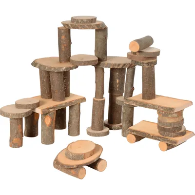 Image de EDUPLAY 200157 Set en bois naturel, naturel