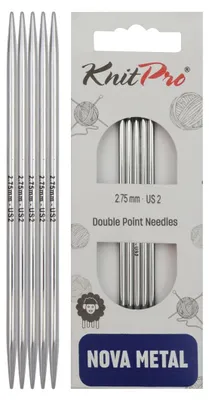 Doppelspitznadeln 12,5 cm x 2,75 mm, 5er-Pack, Metall