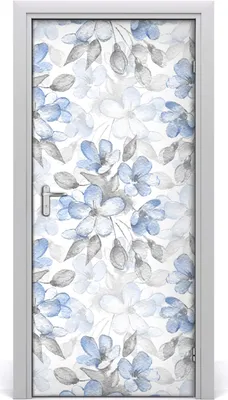 Produktbild von Tulup Türaufkleber 95x205 cm Dekorative Aufkleber Selbstklebend Wasserdichte Tapete Abnehmbar Schlafzimmer Wohnzimmer Wohnkultur - Blumenmuster