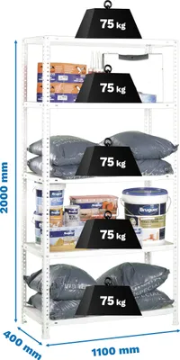 Produktbild von ADVANTAGE SUPERPLUS 5/400 BRANCA Metallregal