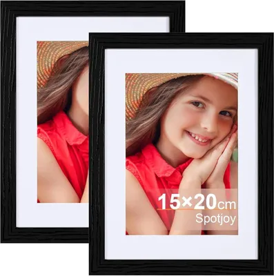 Immagine prodotto di Spotjoy cornice per foto 15x20cm in legno nero set di 2