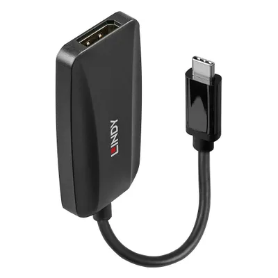 Produktbild von USB Konverter, USB-C Stecker > DisplayPort Buchse (schwarz, 13cm, 8K 60Hz)