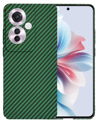 Produktbild von Techsuit Carbonite FiberShell Back Cover Hülle für Oppo Reno11 F 5G - Grün