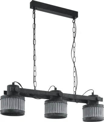 Immagine prodotto di EGLO lampada a sospensione Turrock, lampada a sospensione vintage, industriale, lampada a sospensione in metallo, lampada da tavolo per sala da pranzo, lampada da soggiorno a sospensione E27