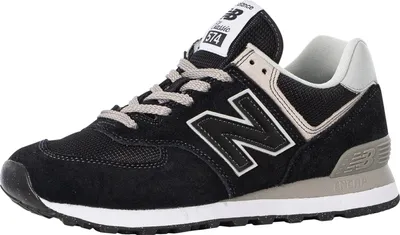 Produktbild von New Balance 574 Wildleder Trainer, Schwarz 37.5 EU