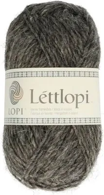 Wollgarn Léttlopi, 100% Wolle, 50g, Dunkelgrau meliert