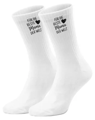 Produktbild von Beste Mama Socken in 37-41 mit Herz zum Geburtstag