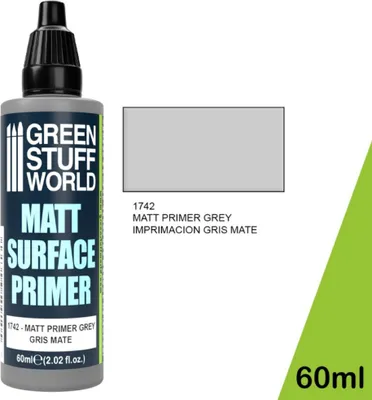 Produktbild von Green Stuff World - Grundierung, Mattgrau, 60 ml