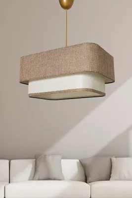 Zdjęcie produktu dla Opviq, Varianza- Varianza FLH, kremowy, żyrandol, 35 x 20 cm, metalowy korpus