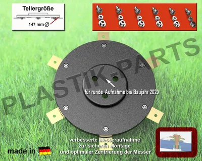 Produktbild von Messerscheibe 6 Klingen Messerteller für WORX Landroid S M S500i M800 M900 M1000 ohne Messer
