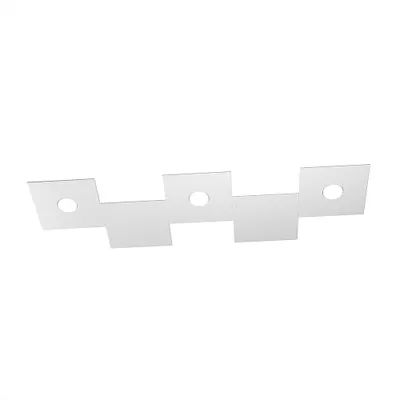 Immagine prodotto di Applique Moderna 5 Moduli Eccentric Metallo Grigio 3 Luci Gx53