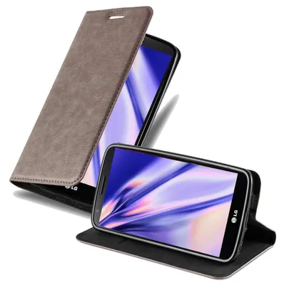 Produktbild von Cadorabo Hülle für LG G2 Schutz Hülle in Braun Handyhülle Etui Case Cover Magnetverschluss