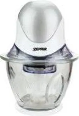 Immagine prodotto di Zephir ZHC4604 tritaverdure elettrico 0,8 L 300 W Argento, Trasparente, Bianco