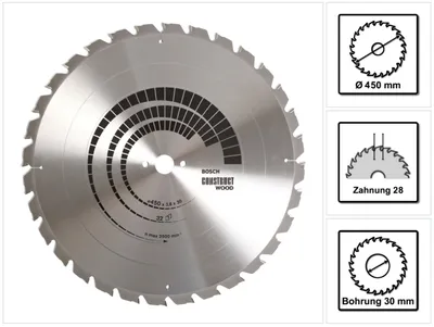 Obrázok produktu pre Bosch 2 608 640 694, Drevo, 45 cm, 3 cm, 2,5 mm, 3,8 mm, 1 kusov