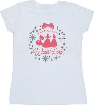 Produktbild von Disney - "Princess Winter Party" T-Shirt für Damen BI37346 (S) (Weiß)