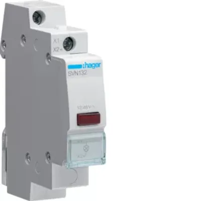 Produktbild von Hager LED-Leuchtmelder rot,12V SVN132