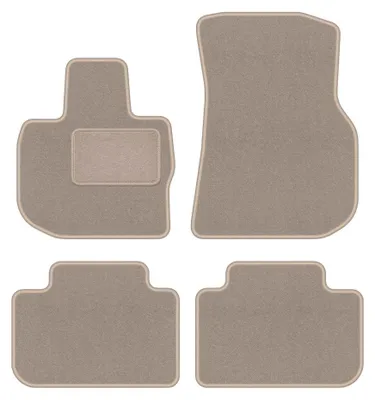 Productafbeelding van Velours automatten voor BMW X3 G01 vanaf 2017 (SUV) – 4-delig, beige, op maat – Wielganizator LUX