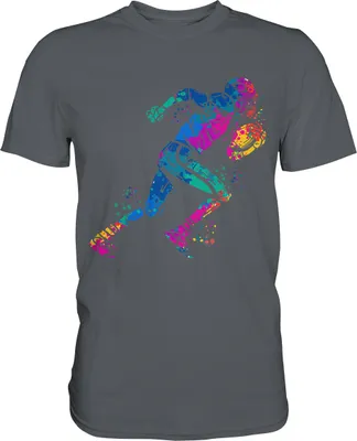 Produktbild von American Football T-Shirt – Dark Grey / L