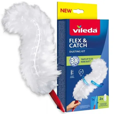 Obrázok produktu pre Mop Vileda s krátkou rukoväťou + 2 náplne Flex&Catch