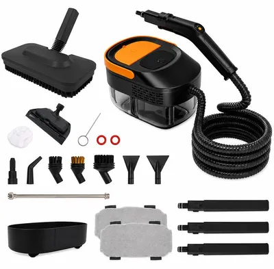 Produktbild von Dampfreiniger 2500 W – 105 °C, 4 Bar, 1,6 L Tank, 17 Zubehörteile – Hochdruck-Dampfreiniger für Böden, Küche, Bad und Auto
