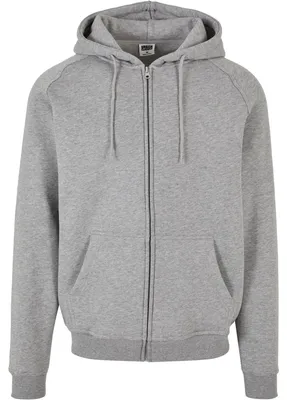 Immagine prodotto di Urban Classics - Felpa con cappuccio e zip da uomo TN894 (XL) (grigio)