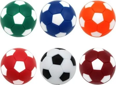 Produktbild von Pegasi Tischfussball Bälle - Mehrfarbig - 32mm - 6 STK. - Tischkicker Bälle - Kicker Bälle - Tischfußball Bälle - Tischkicker Ball - Bälle Tischkicker - Multi-Pack - ABS-Kunststoff