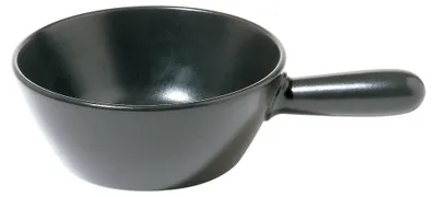 Keramik-Fondue-Topf für Käse, schwarz, 24 cm, 0,3 L