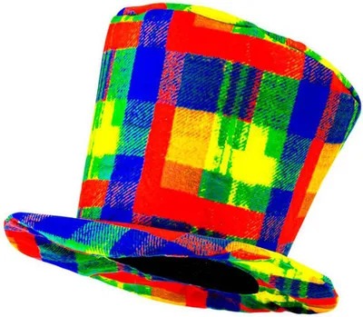 Produktbild von Hut Clown Zylinder bunt
