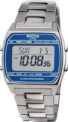 Zdjęcie produktu dla Cyfrowy zegarek na rękę Boccia 3738-06 Titanium Blue