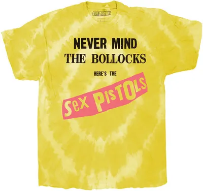 Image de Pistols - "Never Mind The Bollocks" T-shirt en couleur trempé pour homme/femme unie RO2859 (M) (Jaune)