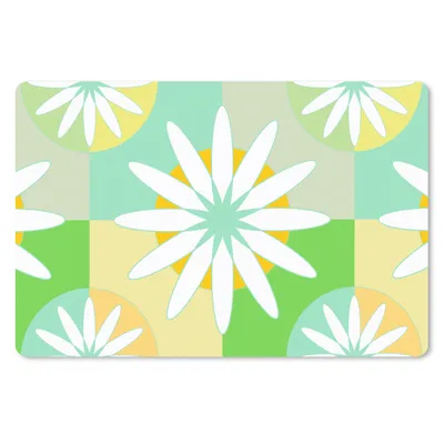 Produktbild von MuchoWow® Schreibtischunterlage Blumen - Sommer - Muster 60x40 cm - XXL Mauspad - Großes Mauspad