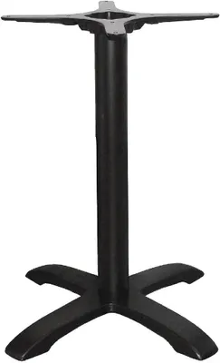 Produktbild von Tischfuß mit Fußkreuz aus Gusseisen, 72 cm hoch, Schwarz
