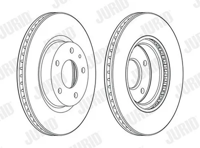 Produktbild von 2x JURID Bremsscheibe 563119JC für MAZDA 3 Schrägheck (BM BN) CX-3 (DK) 51 5mm