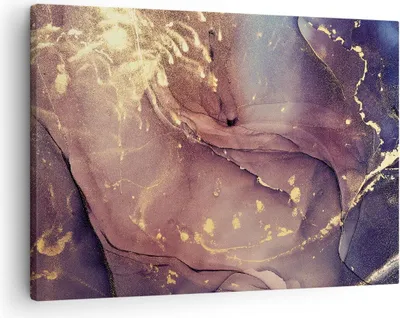 Produktbild von Bild auf Leinwand - Leinwandbild - Einteilig - Stein Gold Marmor - 70x50cm - Wand Bild - Wanddeko - Wandbilder - Leinwanddruck - Bilder - Wanddekoration - Leinwand bilder - Wandbild - AA70x50-4714