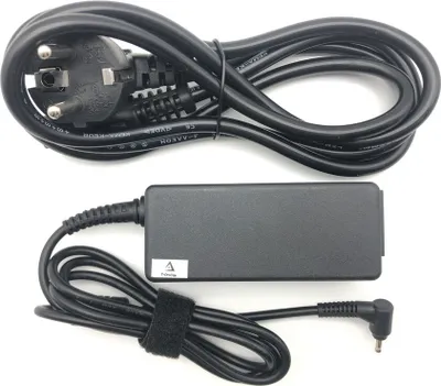 Immagine prodotto di Cavo di ricarica dell'adattatore di alimentazione con spina UE compatibile con 12V--3,33A / 2,5 x 0,7 mm