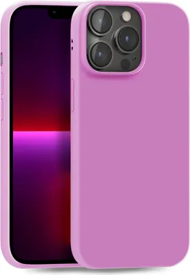Produktbild von Hülle für Apple iPhone 13 Pro - Handyhülle Cover aus Silikon in Rosa Lila