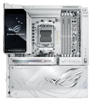 Produktbild von ASUS ROG CROSSHAIR X870E GLACIAL AMD X870E Sockel AM5 Erweitertes ATX