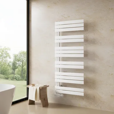 Produktbild von Heilmetz Handtuchheizkörper 140x60 cm Weiß 798W, Badheizkörper Flach Paneelheizkörper, Mittelanschluss Handtuchtrockner für Badezimmer