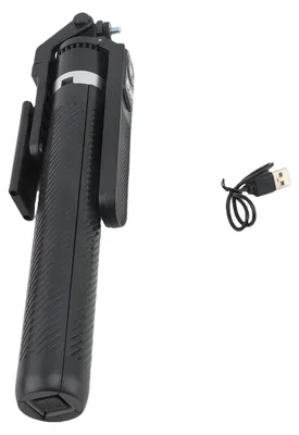 Image de Trépied télescopique en alliage d'aluminium pour smartphone, avec télécommande Bluetooth, idéal pour les vidéos en direct, sans éclairage intégré
