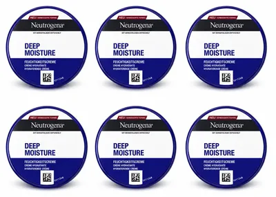 Produktbild von Neutrogena Deep Moisture Feuchtigkeitscreme 200 ml (6 Pack)