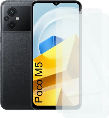 Produktbild von Zwei Stück (2x) Display-Schutzfolie Displayschutz-Glas 9H Glas für Xiaomi Poco M5