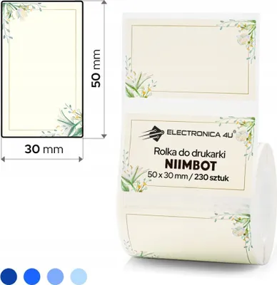 Obrázok produktu pre Samolepiace termálne štítky Niimbot B1 B4 B21 B3S B31 50x30