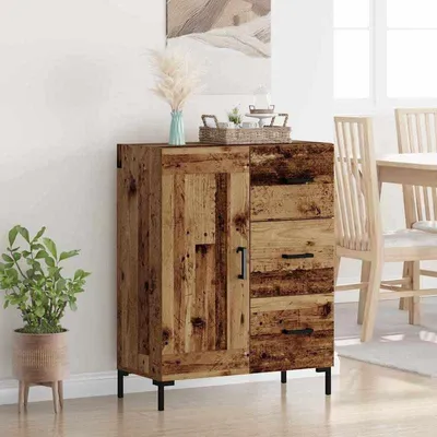 Produktbild von Moderner Anrichteschrank mit Schublade, Holz, 69,5 x 34 x 90 cm