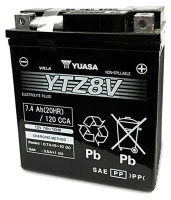 Obrázek produktu pro Bezúdržbová baterie YUASA aktivovaná z výroby - YTZ8V