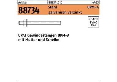 Produktbild von Ankerstange R 88734 UPM-A M 10/110 Stahl galvanisch verzinkt