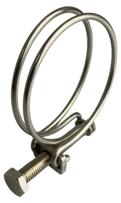 Obrázek produktu pro 10 kusů dvojitých hadicových svorek z nerezové oceli, rozměr 57-64 mm